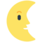 Last Quarter Moon With Face emoji on Mozilla